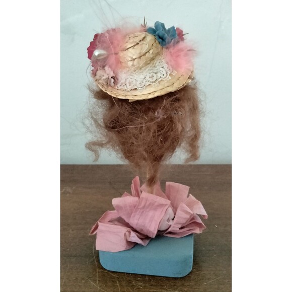 Vintage Miniature Decorative Hat Stand Display Made from Egg - Picture 3 of 5